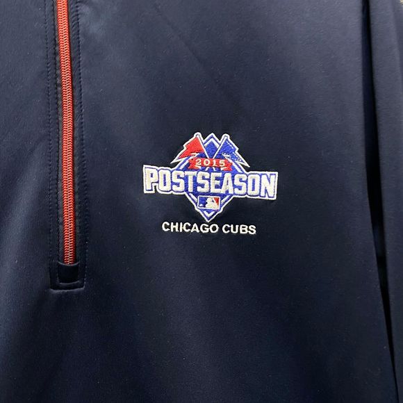 Chicago Cubs MLB Antigua Jacket Baseball 1/2 Zip Coat - Picture 3 of 7